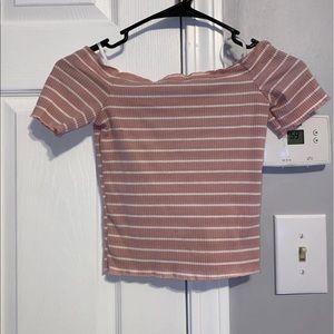 striped crop top